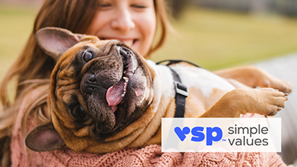 Discounted access to veterinary experts available through VSP Simple Values