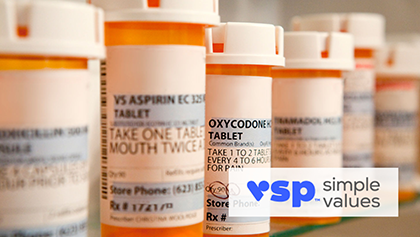 Prescription discounts available through VSP Simple Values