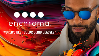 Enchroma color blind glasses logo